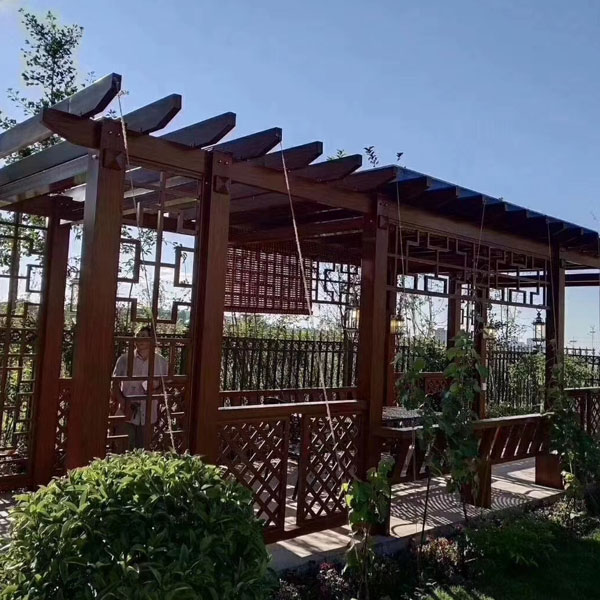 Grape Trellis Wood Parang Waterproof Aluminum Pergola